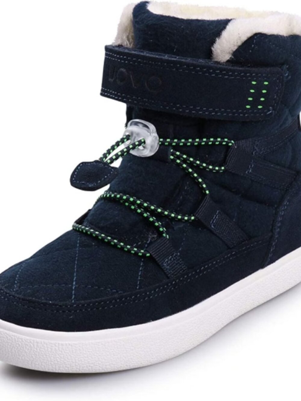 Uovo Boys Snowboots Winter Waterproof Slip Resistant Fur Lined  NAVY SZ 13.5